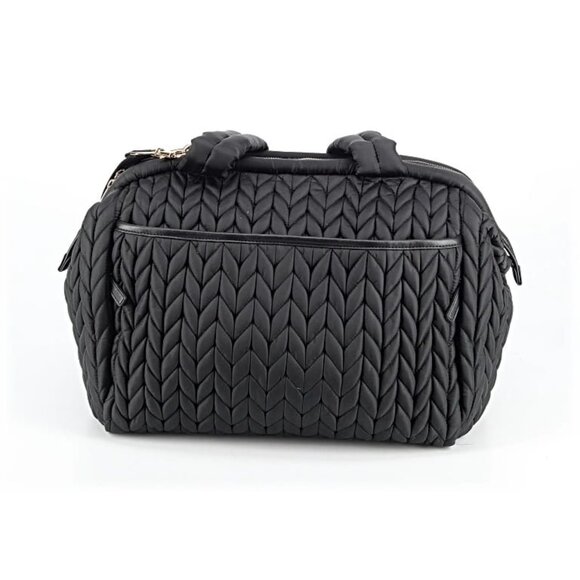 Happ Paige Carryall Quilted Structured Mary Poppins Crossbody Strap Diaper Bag - Picture 8 of 10